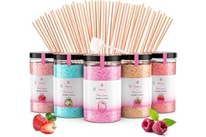 MK MISSKANDY SINCE 2019 Misskandy® sucre barbe à papa pour machine- Lot de (5 * 300Gr) - (Arômes Naturels): Goûts: Fraise/Pomme/Marshmallow/Cola/Framboise/poudre barbapapa+ 50 bâtonnets (offerts)/ Fabriqué en France