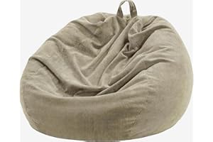 Nobildonna Silla puf para niños y adultos, solo funda (sin relleno) para animales de peluche, 110 x 89 cm