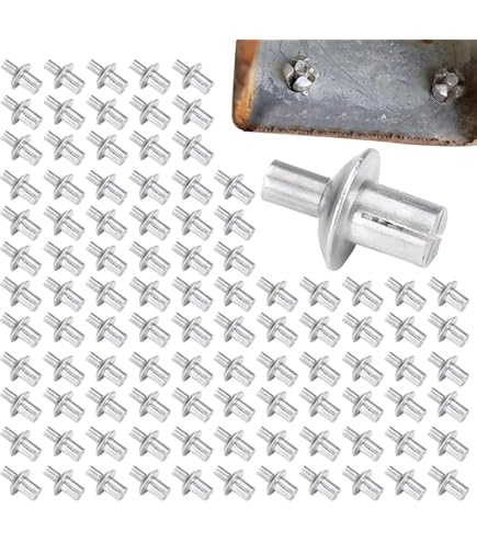 Set 100 Rivetti A Martello In Alluminio - Fissaggio Rapido Senza Trapano, Per Fai Da Te E Professionisti - Foto 5