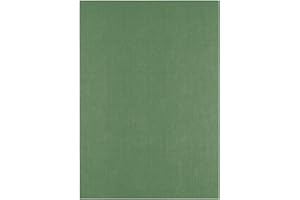 VAESSEN CREATIVE Florence Papier Cartonné en Lin A4 Vert – 10 Feuilles Couleur Pine 250 g – pour Scrapbooking, Faire Part de Mariage & Loisirs Créatifs