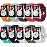 FunBand Compatibile con Huawei Watch Fit Cinturino, Cinturino Traspirante di Ricambio Cinghie di Ricambio in Silicone Cinturi