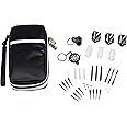 Franklin Sports Dart Maintenance Kit for Soft Tip and Steel Tip Darts - Comes with Handy Carrying Case and Stone Sharpener
