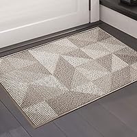 Color&Geometry Fußmatte 50x80cm, rutschfeste Schmutzfangmatte Maschinenwaschbarer, Weicher Haustürmatte Eingangsteppich…