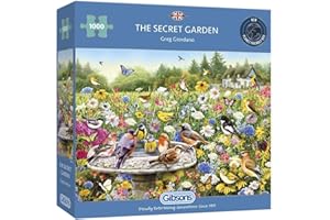 The Secret Garden 1000 Piece Jigsaw Puzzle | British Birds | Puzzle for Adults | Premium 100% Recycled Board | Gibsons Games