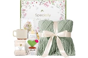 AMILEBERLY Geschenke für Frauen,Weihnachten Geschenkset für frauen,Gute Besserung Geschenke,Postive Geschenkkorb Freundin With Kuscheldeck,Beste Freundin Geschenk,Rituals Geschenkset Frau,Mama,Schwester