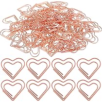 Mini Graffette Metalliche 15 Mm - Nichelate, Per Segnalibri E Documenti, Confezione Da 50