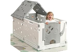 GUPAMIGA Baby playpen Baby Folding Play Pen Pet Dog playpen Kids Activity Centre Safety Play Yard Home Indoor Outdoor New Pen