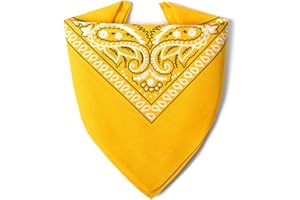 ...KARL LOVEN Bandane 100% cotone per donna uomo Bambini fazzoletto da collo bandana originale motivo paisley copricapo sciarpa per capelli collo polso testa cravatta motociclista…