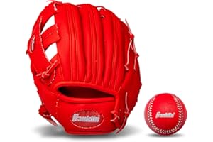 Franklin Sports RTP Kinder Baseballhandschuhe – Teeball-Handschuh + Ball Set – Jungen + Mädchen Teeball Handschuh Set – Kinder + Kleinkinder – 24,1 cm
