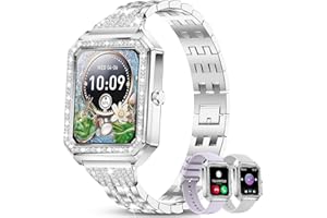 Efolen Smart Watches for Women Alexa Built-in,1.59" Fitness Tracker with Answer/Make Calls,Heart Rate SpO2 Sleep Tracker APP Notification IP67 Waterproof,Fitness Watch Compatible Android iOS Silver
