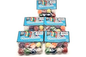 vama Funke Rauchbälle Smoke Balls Mixed im 8er Beutel, tolle Farben für die Größe, Outdoor draußen (5 Beutel)
