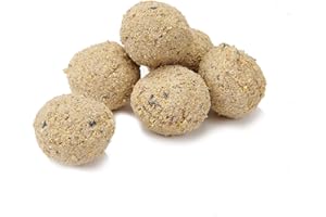 Garden Ting Premium Suet Fat Balls Wild Birds, Pack of 6,black