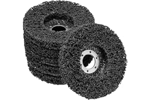 ROSYLEVE Disco Abrasivo 125mm 6 Pezzi Set Dischi Abrasivi per Smerigliatrice Dischi per la pulizia di metalli, rimozione di vernici, ossidazioni