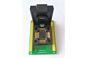 ALLSOCKET QFP100-0.5 QFP100 TQFP100 QFP100 to DIP100 Programming Adapter OTQ-100-0.5-09 0.5mm Pitch 14X14mm IC Dimension Clamshell Adapter Soldering Version(QFP100-0.5-ACL)