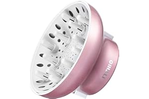 GIHALI universale dei capelli diffusore forte holding" adattabile per asciugacapelli con da 4,4 cm a 6,6 cm per ricci o capelli mossi, Diffusore per capelli ricci, phon, compatibile (Oro Rosa)