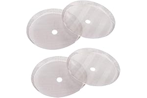 MeelioCafe Juego de 4 filtros de repuesto de malla de acero inoxidable para cafetera de 0,35 l, 3 tazas