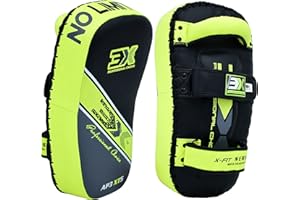 3X PROFESSIONAL CHOICE 3X Sports Boxing Strike Shield Training Thai Pad Kickboxing Krav Maga MMA Target Focus Punching Mitts (Red/Black, Single (1PCs))