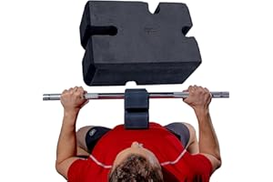 MuscleForge® Bloc d'entraînement au développé couché, planche d'entraînement pour powerlifters, haltérophiles et culturistes, augmentez votre développé couché, 4 réglages