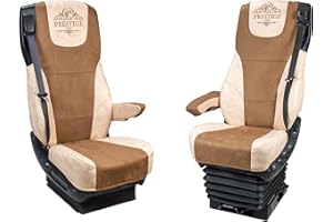 PRESTIGE LINE Housses DE SIÈGES DAF 106 XF à partir de 2013 (Beige)