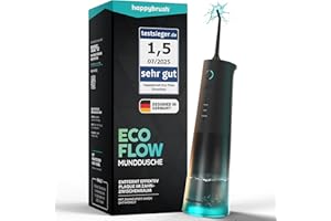 ‎HAPPYBRUSH happybrush® Munddusche - TESTSIEGER* – 100 Tage testen - Kabelloser Water Flosser für Zahnreinigung & Zahnzwischenräume – Effektiver Irrigator für gesunde Mundhygiene