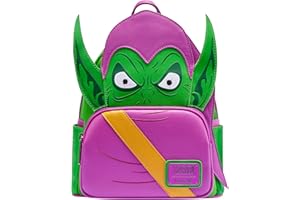 Loungefly - Marvel Green Goblin Backpack - Marvel Comics - Ekskluzywny w serwisie Amazon - Urocza torba kolekcjonerska - Pomysł na prezent - Oficjalne towary - Dla chłopców, dziewcząt, mężczyzn i