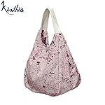 Borsa donna in tessuto effetto macchiato fuxia Pezzo Unico