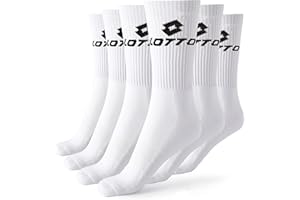 Lotto Homme Supert-bi3942 Chaussettes, Blanc, 39-42 Taille courte EU