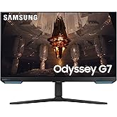 Samsung Odyssey G7 LS32BG700EUXXU 32" 4K UHD IPS Gaming Monitor with Speakers - 3840x2160, HDMI 2.1, 144Hz, 1ms, Full Smart P
