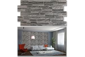 Grace Baltic - 3D-Wandpaneele für Innenwanddekoration, nicht klebend, dünn und elastisch, PVC-Kunst Dark Slate (14 stück / 6.86 m2)