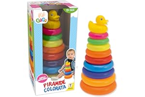 Teorema Giocattoli - Pirámide de Anillas Multicolor, 3.TE65494.