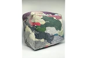 GENERISCH Industrieputzlappen Trikot bunt 5kg Würfel, Baumwolllappen geschnitten nach DIN 6165