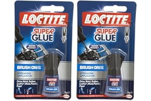 EFANCY 2 x Loctite Instant Super Glue Adhesive Easy Brush On Spreading Applicator 5g