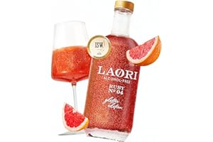 ‎LAORI Laori Alkoholfreier Glitzer Spritz | Alkoholfreier Aperitif mit Glitzer ohne künstliche Aromen | Pflanzliche Farbstoffe | Perfekt für Spritz | Geschmack von Orange+Grapefruit | Nur 65 kcal