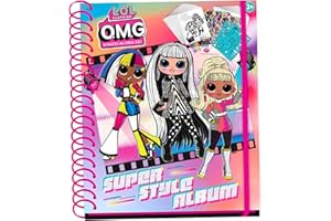 La Esencia L O L Surprise! Aktivitätsalbum für Mädchen, Enthält Malblätter, Aufkleber, Marker, Buntstifte, Bleistift, Radiergummi, Bleistiftspitzer und Vorlagen