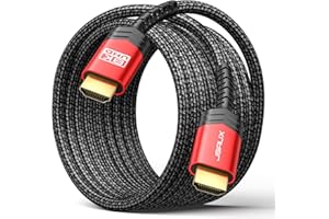 JSAUX 8K HDMI Kabel 3Meter, HDMI 2.1 Kabel Highspeed Ethernet 48Gbps 8K@60Hz, 4K@120Hz, UHD HDR 8, eARC, Dolby Vision, 3D, VRR, Kompatibel mit PS4 Pro, PS5, 8K Gaming, TV, Blu-ray-Player, Projektor