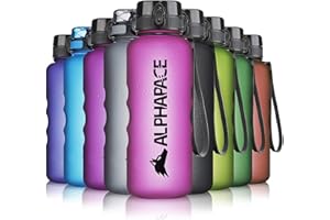 ALPHAPACE Bidon sportowy – szczelna butelka sportowa na wodę, wolna od BPA, do jazdy na rowerze i sportów na świeżym powietrzu, z wkładką na owoce