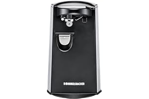 Rommelsbacher DO 65 Electric tin opener 60W Negro, Acero inoxidable - Abrelatas (135 mm, 133 mm, 224 mm)