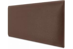 DecoNest Testiera Cuscino da parete decorazione da parete pannello acustico pannello da parete 3d lusso moderno imbottito 70 x 30 cm Marrone