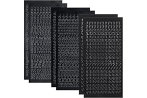 CUIDAKJ 6 Hojas Pegatinas de Letra para escribir superficies lisas como velas Juego de Letras,Plata,Letras Grandes y pequeñas con números para Escribir Velas para Bautizo,comunión o Boda-Negro
