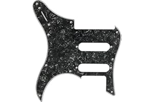 BAGZO Golpeador de guitarra personalizado para Yamaha Pacifica 112 V estilo (4 capas negro perlado)