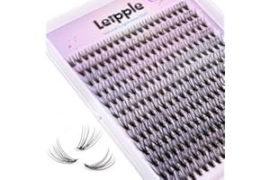 LEIPPLE 240 Pcs Cils Volume Cluster Faux Cils 9-14mm Individuel DIY Extensions de Cils Réutilisable Cluster Faux Cils Volume Russe Cluster Faux-Dils Bouquet Faux Cils (20D Cluater Lash)