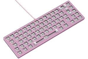 Glorious Gaming GMMK 2 Compact 65% Barebones (solo struttura) - Struttura per tastiera da gaming meccanica, TKL compatta (65%), alluminio, personalizzabile, RGB, layout internazionale / ISO - Rosa
