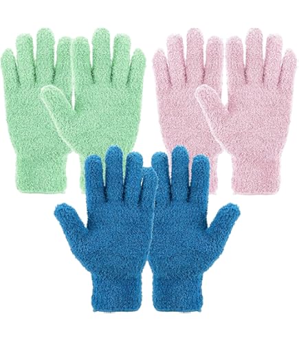 2 Paia Guanti Pulizia Polvere In Microfibra - Per Auto, Mobili E Angoli - Foto 2