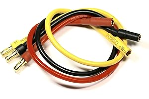 VUNIVERSUM Premium Extension Cable ESC Regulator to Brushless Motor 3.5 mm Gold Plug Female 20 cm 14AWG Cable Model Making RC