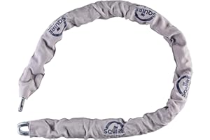 Henry Squire Y Hardened Steel Security Chain with Grey Sleeve, 1200 mm Chain (Length) x 10 mm Link (Diameter), Blue