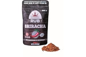 Poppamies Przyprawa Sriracha - Sucha Marynata i Przyprawa Idealna do Warzyw Wieprzowiny Kurczaka – Duża Paczka (200g)