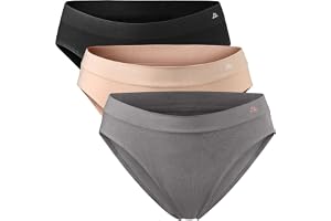 DANISH ENDURANCE Sömlösa Bambutrosor i Bikinimodell för Damer, 3-pack
