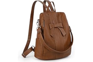 UTO Anti-Theft Backpack for Women Bowknot 3 Ways Convertible Ladies Rucksack Shoulder Bag Handbag Faux Leather