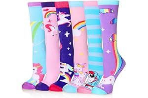 SEEYAN Girls Knee High Socks Funny Cartoon Long Tall Boot Cotton Kids Warm Stockings Novelty Childs Cute Animal Socks