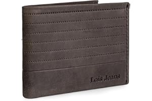 Lois - Carteras para Hombre Piel. Billeteras para Hombre. Cartera Hombre Piel con Monedero y múltiples Compartimentos, billeteras y monederos. Cartera Hombre. RFID